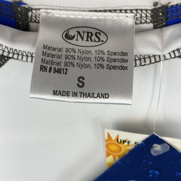 NWT NRS Blue & White Hydrosilk UV & UPF 50+ Swim Shirt- Size Small - Picture 9 of 14